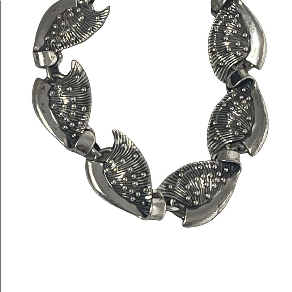 Vintage Sterling silver 925 Danecraft bracelet fancy shell design - Picture 4 of 9
